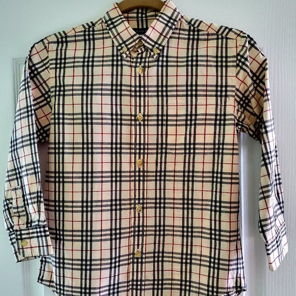 Boy's or Girl's Burberry Novo Check Shirt, Size 8 - Picture 1 of 9